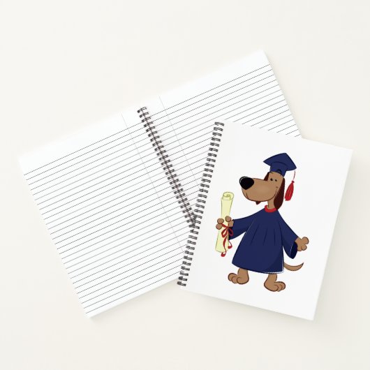 Carnet Clipart de graduation de chien (Intérieur)