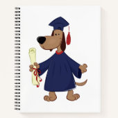 Carnet Clipart de graduation de chien (Devant)