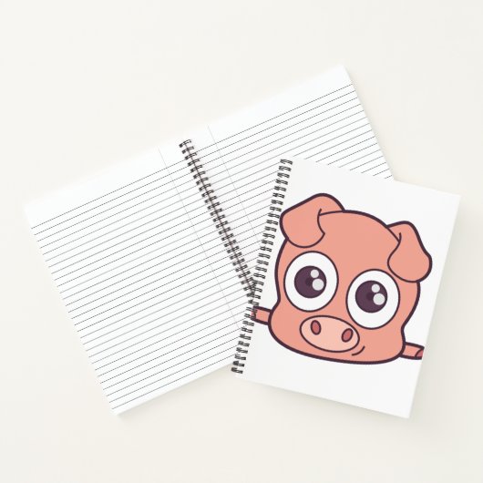 Carnet Clipart mignon de porc (Intérieur)