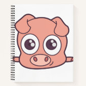 Carnet Clipart mignon de porc (Devant)