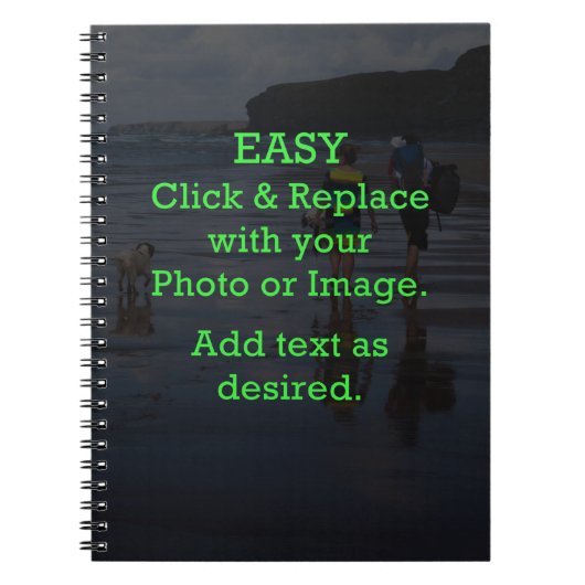 Carnet Cliquez et remplacez facilement l'image pour créer (Devant)