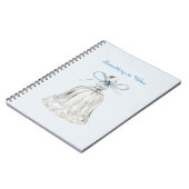 Carnet Cloche à Ruban Bleu (Côté gauche)