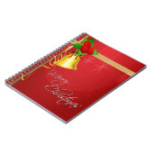 Carnet Cloche de Noël et ruban (Côté gauche)