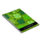 Carnet Cloches Vertes, Cloches Lucky, Votre Nom (Côté Droit)