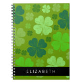 Carnet Cloches Vertes, Cloches Lucky, Votre Nom (Devant)