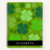 Carnet Cloches Vertes, Cloches Lucky, Votre Nom (Devant)