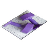 Carnet Cloches violettes. (Côté gauche)