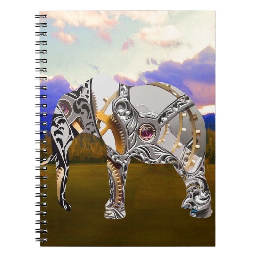 Carnet Clockwork Elephant (Devant)