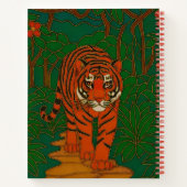 Carnet Cloisonne Art Tiger on the Jungle Path (Dos)