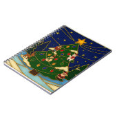 Carnet Cloisonne Art Whimsical Forest Classic Christmas (Côté gauche)