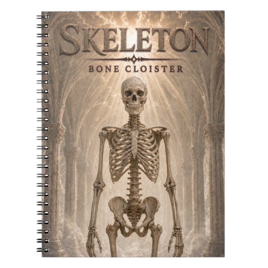 Carnet Cloître d'Os de Squelette Cinéma Sombre (Devant)