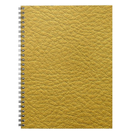 Carnet Closeup en cuir jaune (Devant)