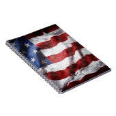 Carnet Closeup gronge le drapeau américain. (Côté Droit)