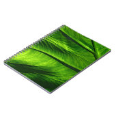 Carnet Closeup photo de la feuille verte (Côté gauche)