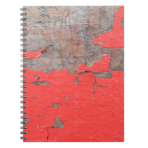 Carnet Closeup vieux et peeling en bois peint fond