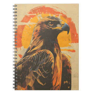 Carnet Closeup vintage du Majestic Golden Eagle