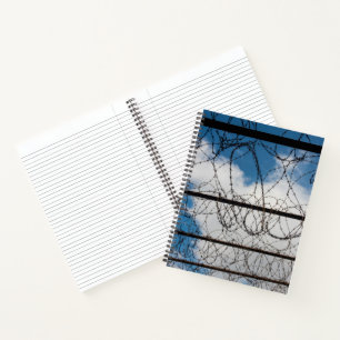 Carnet Clôture de fil de fer barbelé