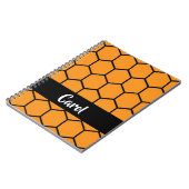 Carnet Clôture noire en orange (Côté gauche)