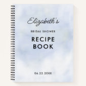 Carnet Cloud 9 Pastel Blue Chic Fête des mariées Recette  (Devant)