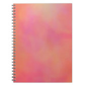 Carnet Cloud à marbre rose et orange abstrait (Devant)