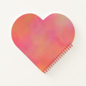 Carnet Cloud à marbre rose et orange abstrait (Dos)