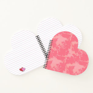 Carnet Cloud marbré rose abstrait