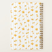 Carnet Cloud Stripe | Pasta Shapes Personalized Recipe (Verso)