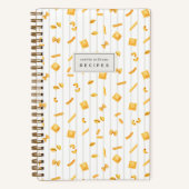 Carnet Cloud Stripe | Pasta Shapes Personalized Recipe (Recto)