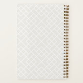 Carnet Cloud White | Coastal Bamboo Trellis Personalized (Verso)