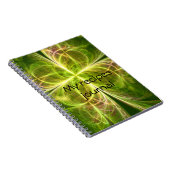 Carnet Clover vert Abstrait (Côté Droit)