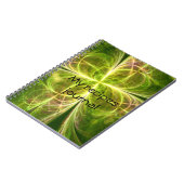 Carnet Clover vert Abstrait (Côté gauche)