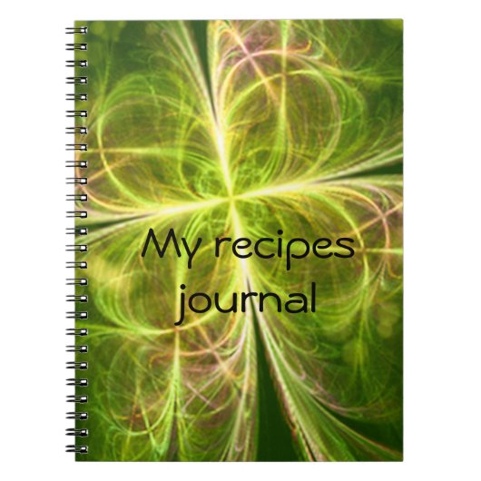 Carnet Clover vert Abstrait (Devant)