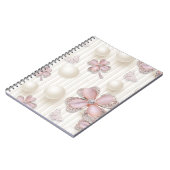 Carnet Clovers à 4 feuilles de diamant rose (Côté gauche)