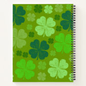 Carnet Clovers verts, Lucky Clovers, Saint Patrick's Day (Dos)