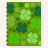 Carnet Clovers verts, Lucky Clovers, Saint Patrick's Day (Devant)
