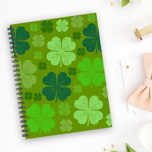 Carnet Clovers verts, Lucky Clovers, Saint Patrick's Day