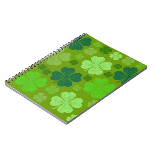 Carnet Clovers verts, Lucky Clovers, Saint Patrick's Day (Côté gauche)