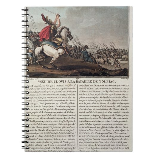 Carnet Clovis I (c.466-511) à la bataille de Tolbiac, 496 (Devant)