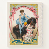 Carnet Clown Distribuant Des Fleurs À Une Femme À Cheval (Dos)