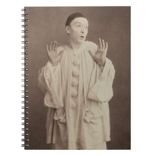 Carnet Clown Pierrot vintage (Devant)