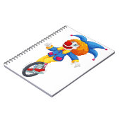 Carnet Clown sur le monocycle (Côté gauche)
