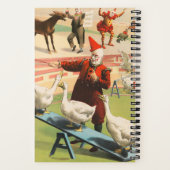 Carnet Clowns Avec Oies, Coqs Et Âne. (Verso)