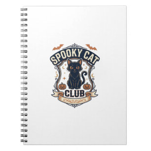 Carnet Club de chat effrayant Chat Halloween Chat effraya