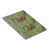 Carnet Club de clone d'art abstrait noir orphelin (Côté Droit)