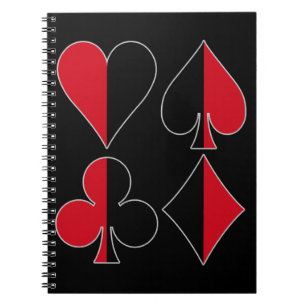Carnet Club de diamant de pelle de coeur