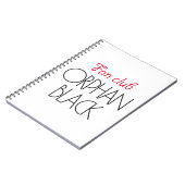 Carnet Club de fan noir orphelin (Côté gauche)