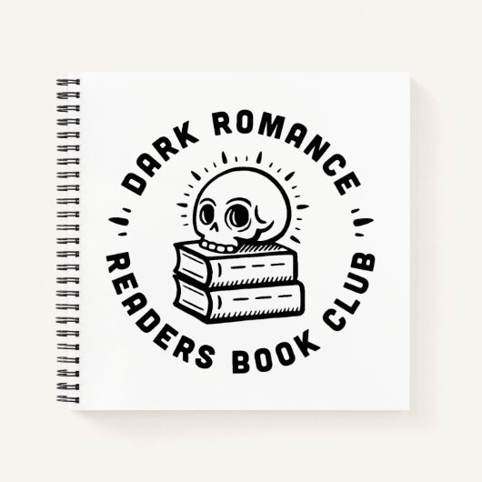 Carnet Club de lecture romance foncée (Devant)