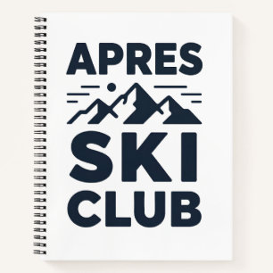 Carnet Club de ski après Logo Montagne - Hiver personnali