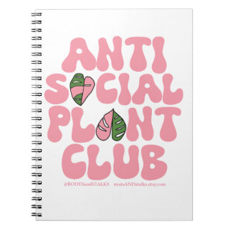 Carnet Club Plante anti-social - Sweatshirt Plantes de la