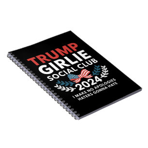 Carnet Club Social Coquette Trump Fille Ruban Élection
